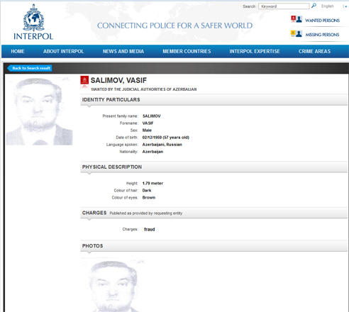 İnterpol daha bir azərbaycanlını axtarır -  FOTO